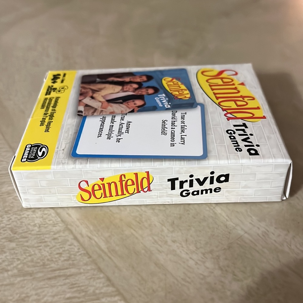 ❣️Seinfeld 90s Television TV Show Sitcom Trivia Card Game Friends Family Night❣️ - Picture 5 of 5